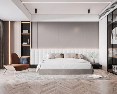 现代卧室3D模型下载